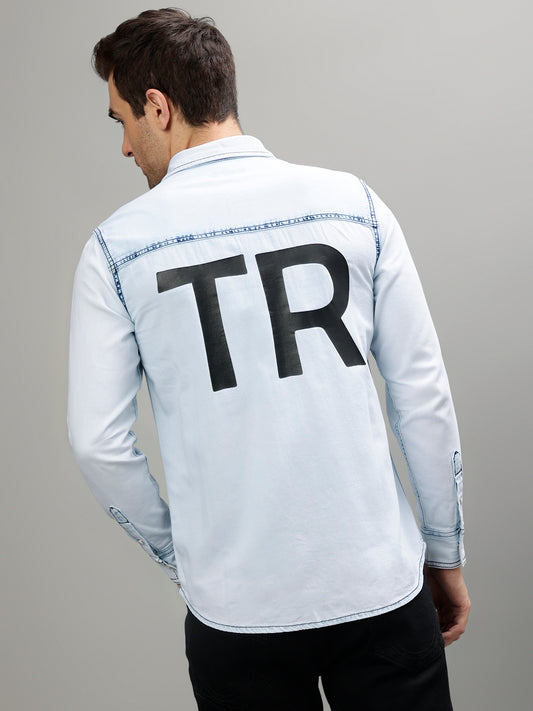 True Religion Blue Fashion Regular fit Shirts