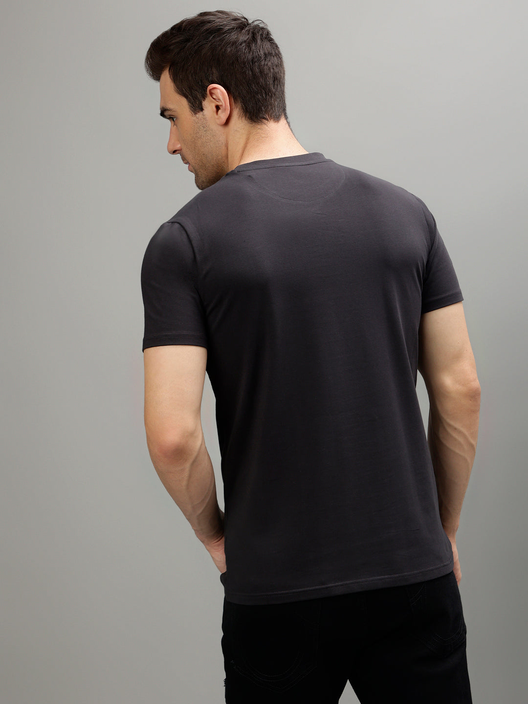 True Religion Grey Fashion Printed Regular fit T-Shirt