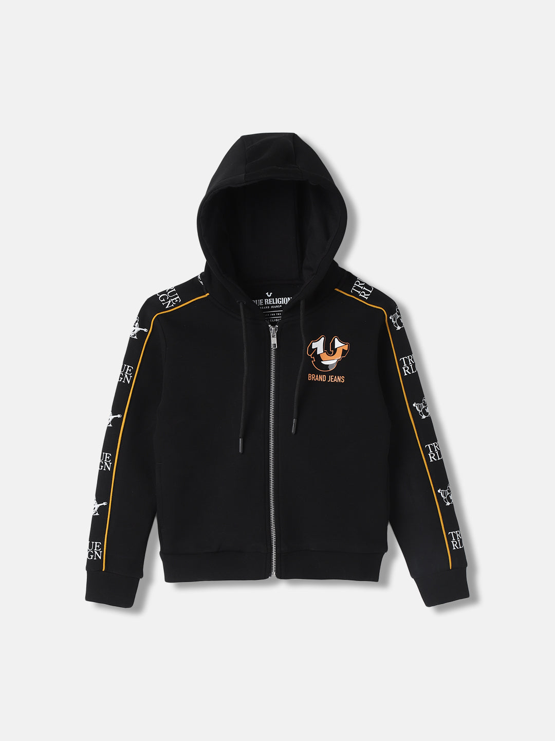 True Religion Boys Solid Hooded Full Sleeves Sweatshirt