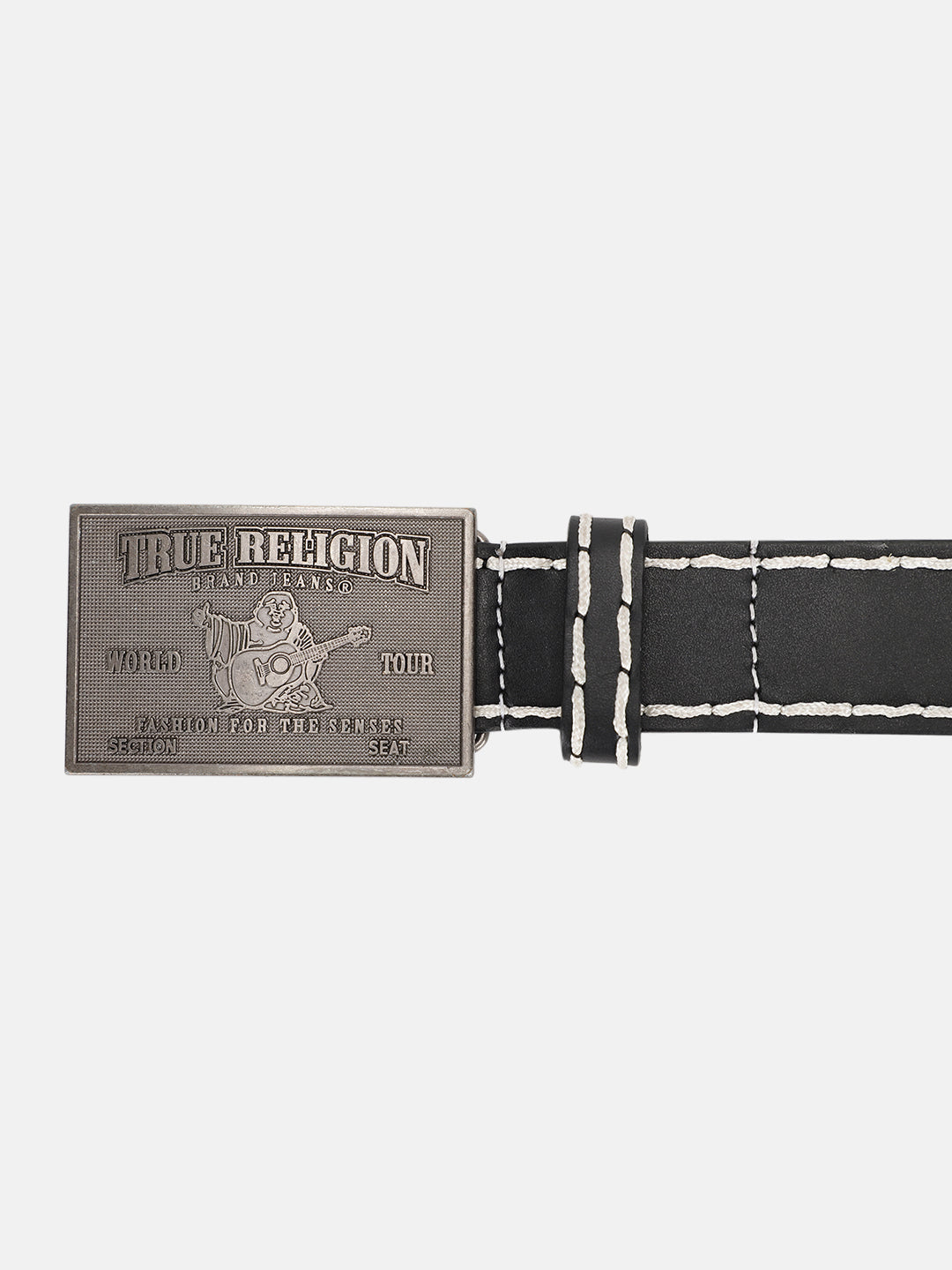True Religion Men Black Solid Belt