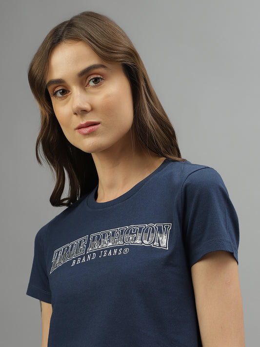 True Religion Blue Fashion Logo Regular Fit T-Shirt