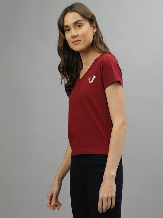 True Religion Red Fashion Regular Fit T-Shirt