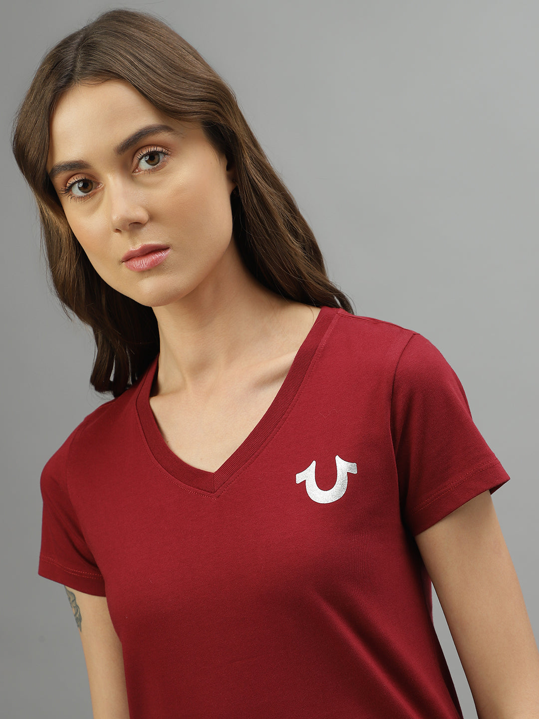 True Religion Red Fashion Regular Fit T-Shirt