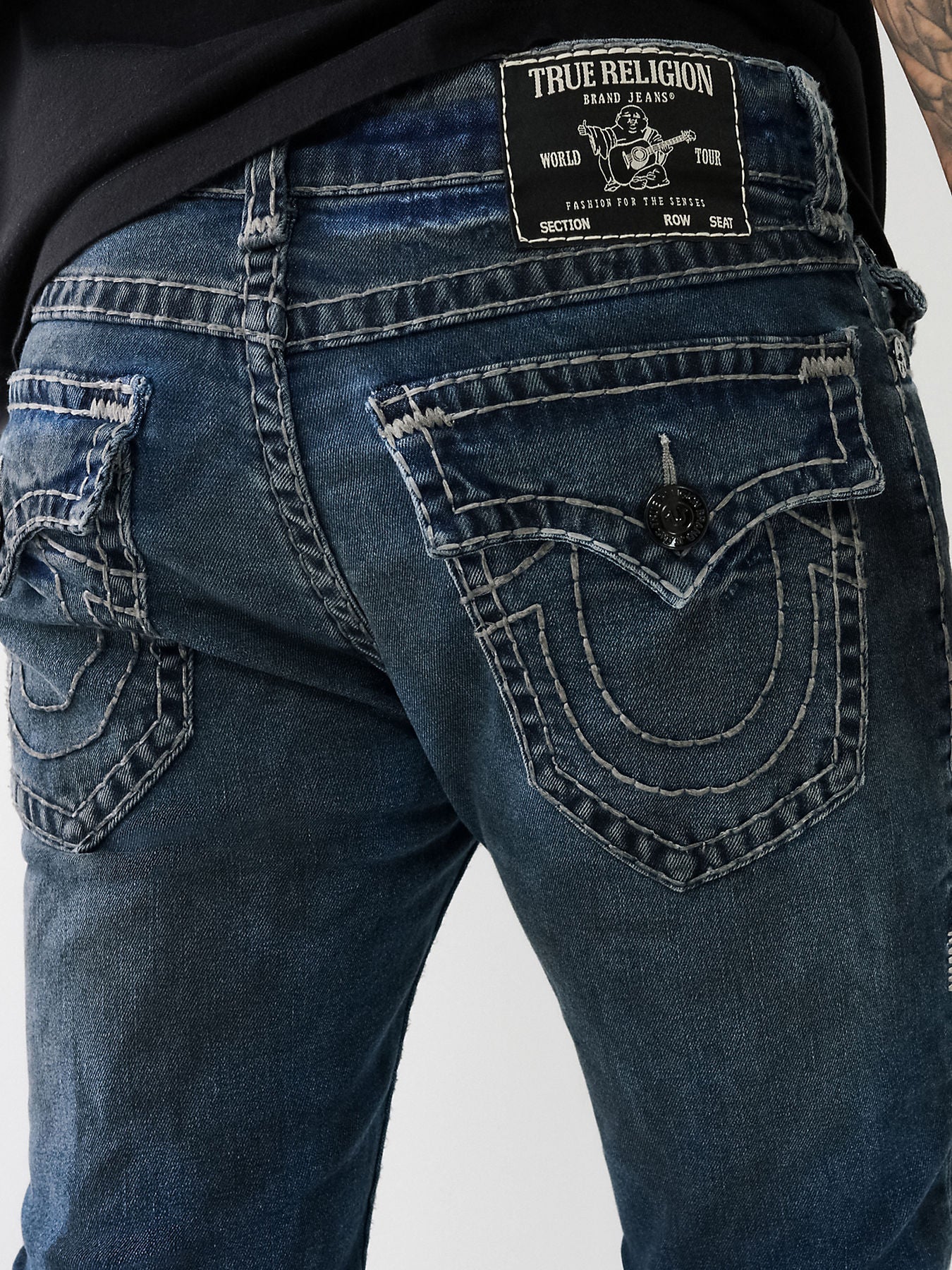 Shop True Religion Men Blue Rocco Super T Slim Fit Jeans Online
