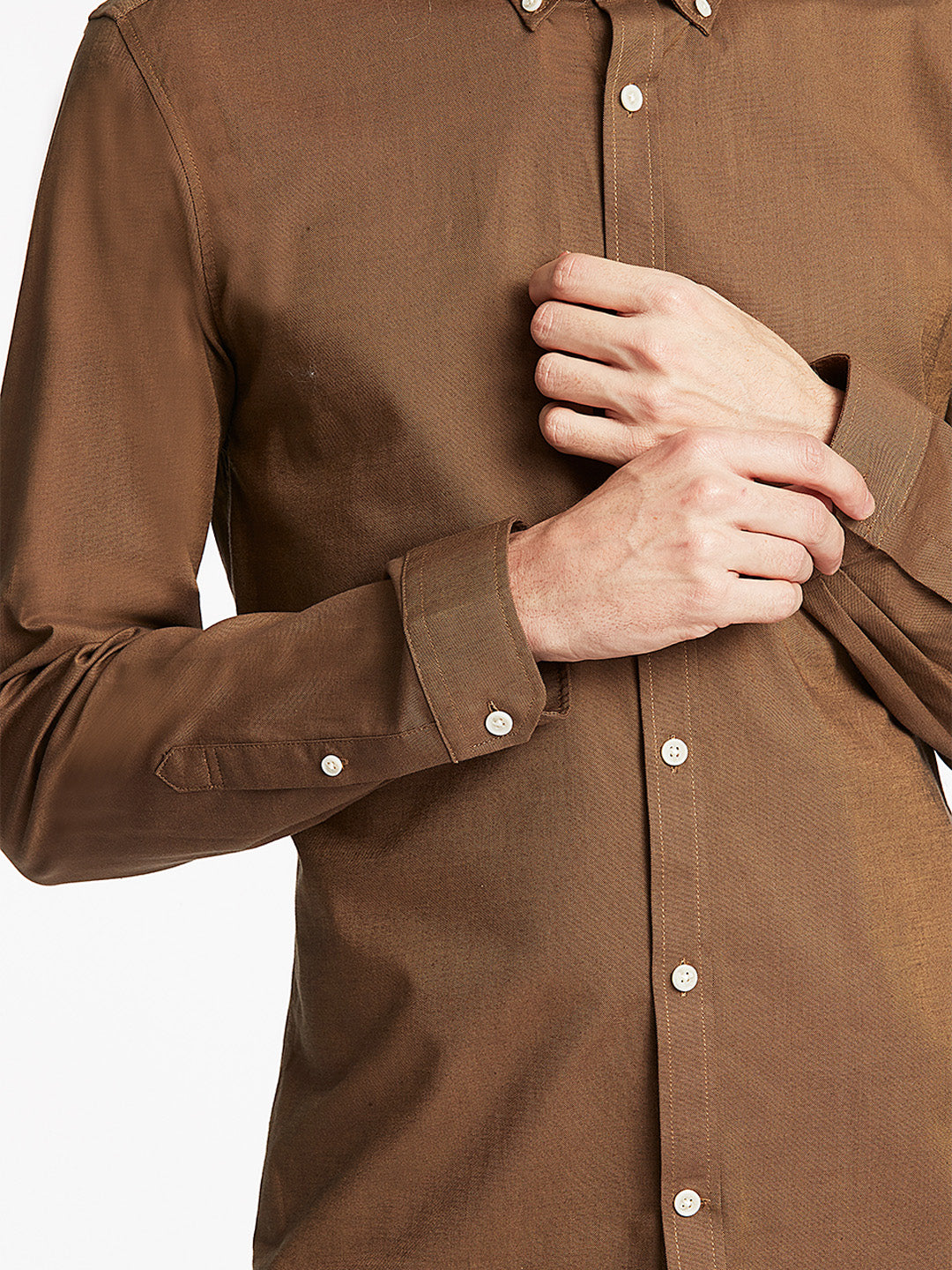 Lindbergh Brown Slim Fit Shirt