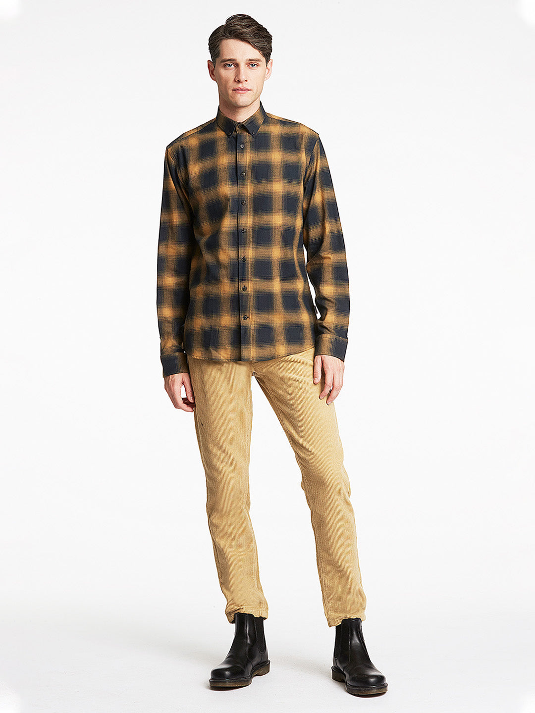 Lindbergh Brown Checked Relaxed Fit Shirt