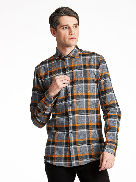 Lindbergh Black Checked Slim Fit Shirt