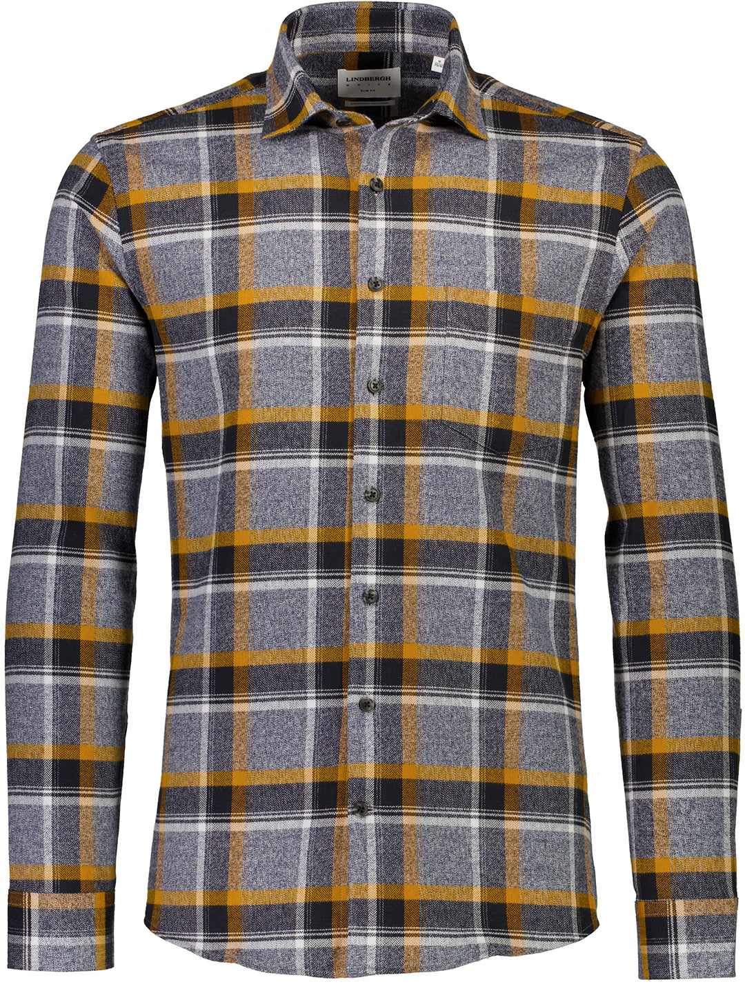 Lindbergh Black Checked Slim Fit Shirt