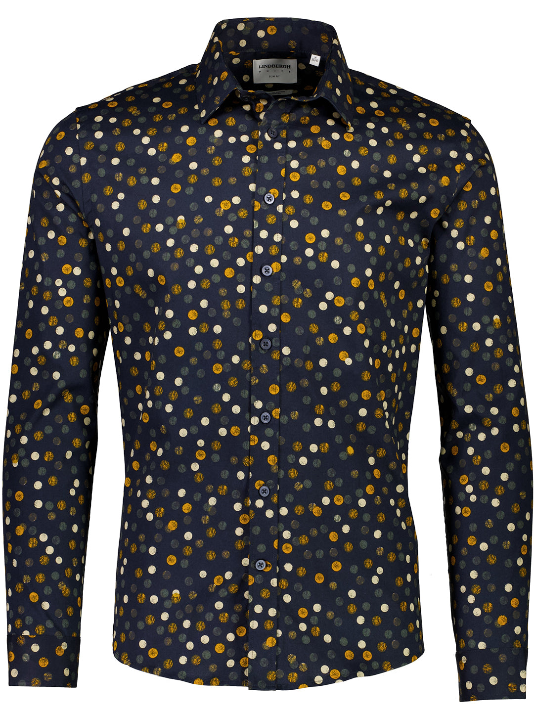 Lindbergh Black Printed Slim Fit Shirt