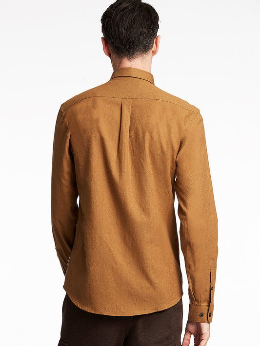 Lindbergh Brown Slim Fit Shirt
