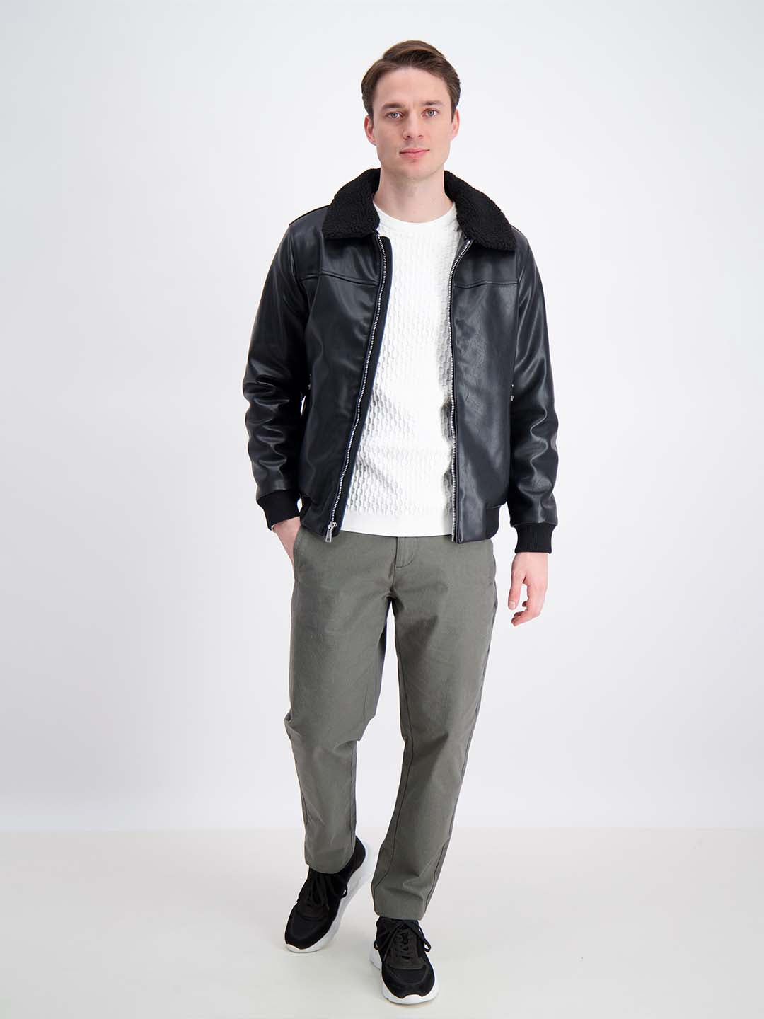 Lindbergh Men Black Solid Jacket