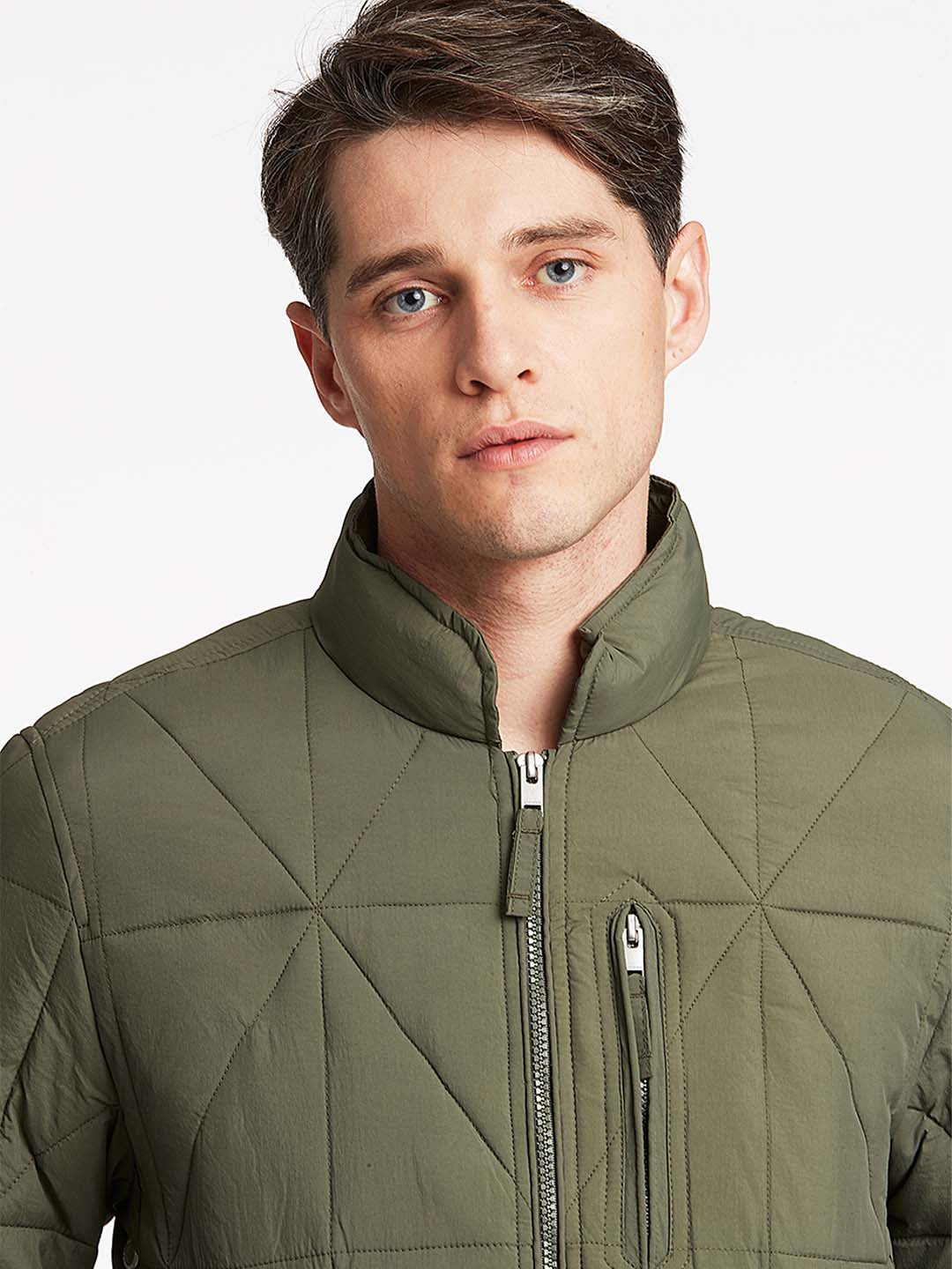 Lindbergh Men Blue Solid Jacket