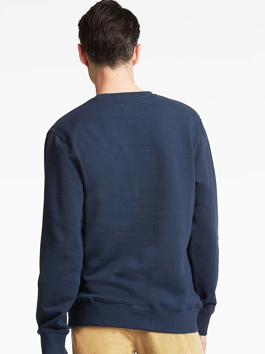 Lindbergh Men Blue Solid Sweatshirt