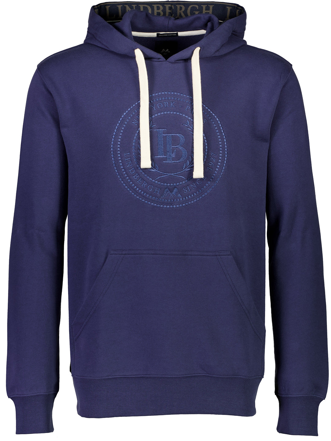 Lindbergh Men Navy Blue Printed Sweatshirt