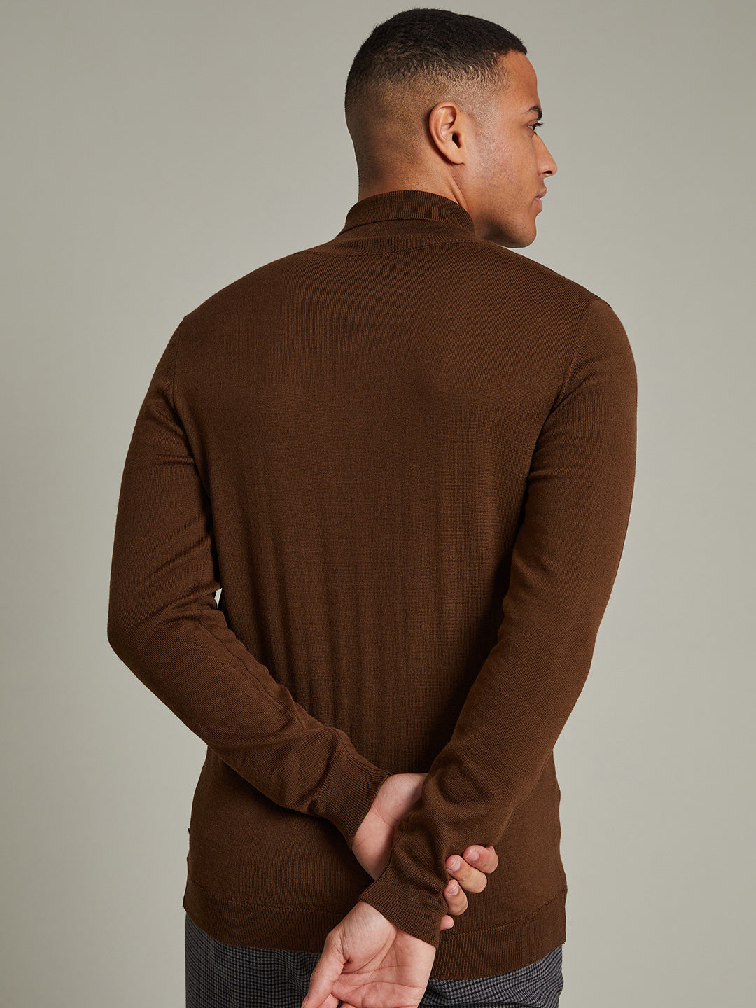 Matinique Men Brown Solid Sweater