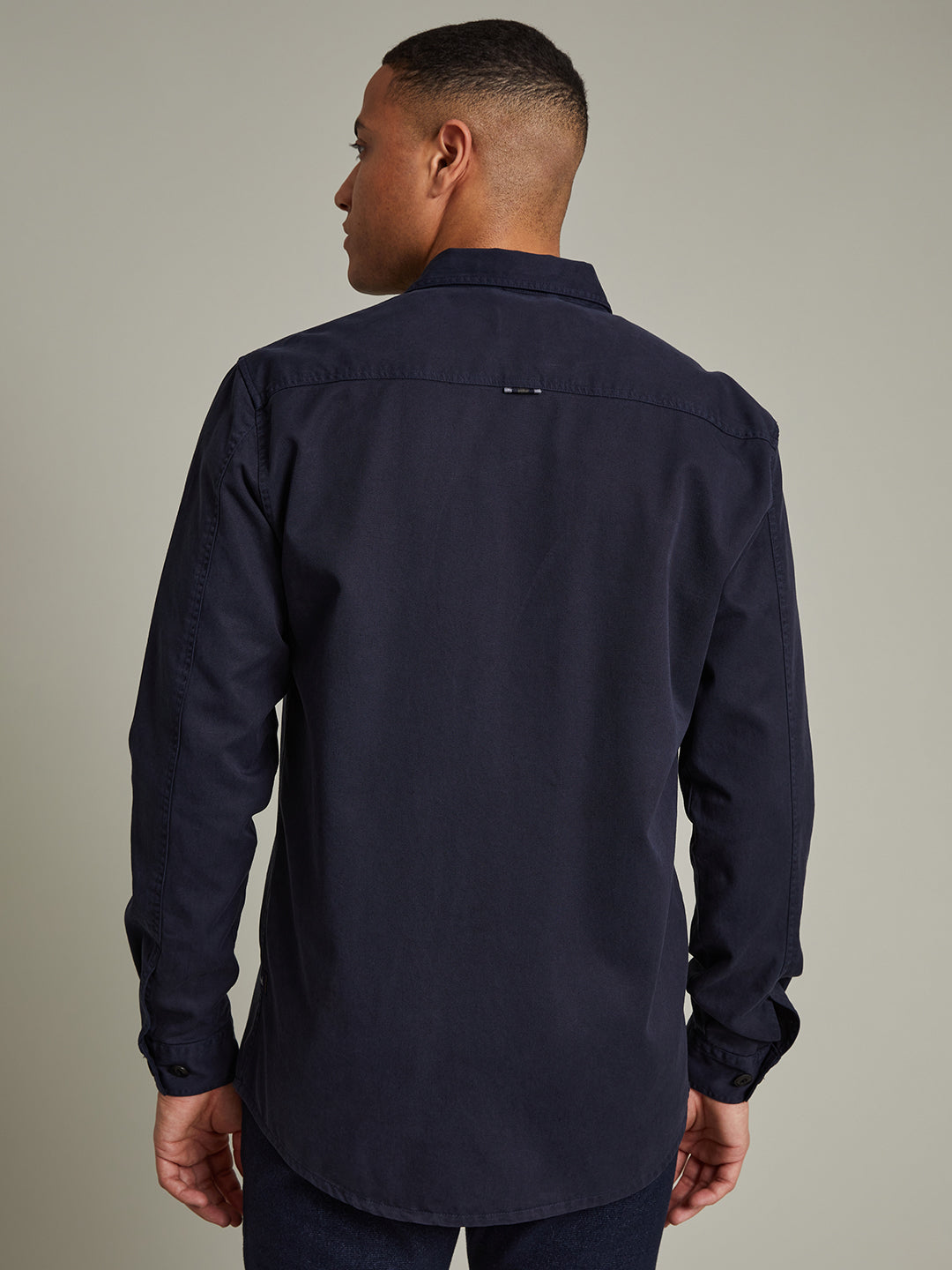 Matinique Navy Blue Relaxed Fit Shirt
