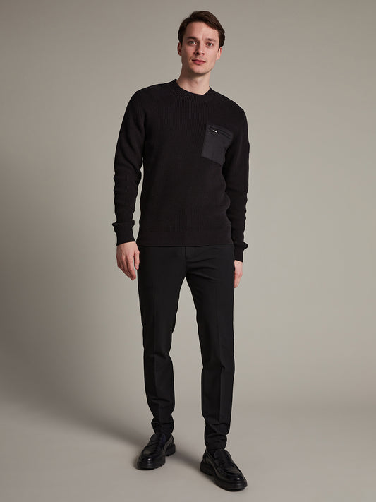 Matinique Men Black Solid Sweater