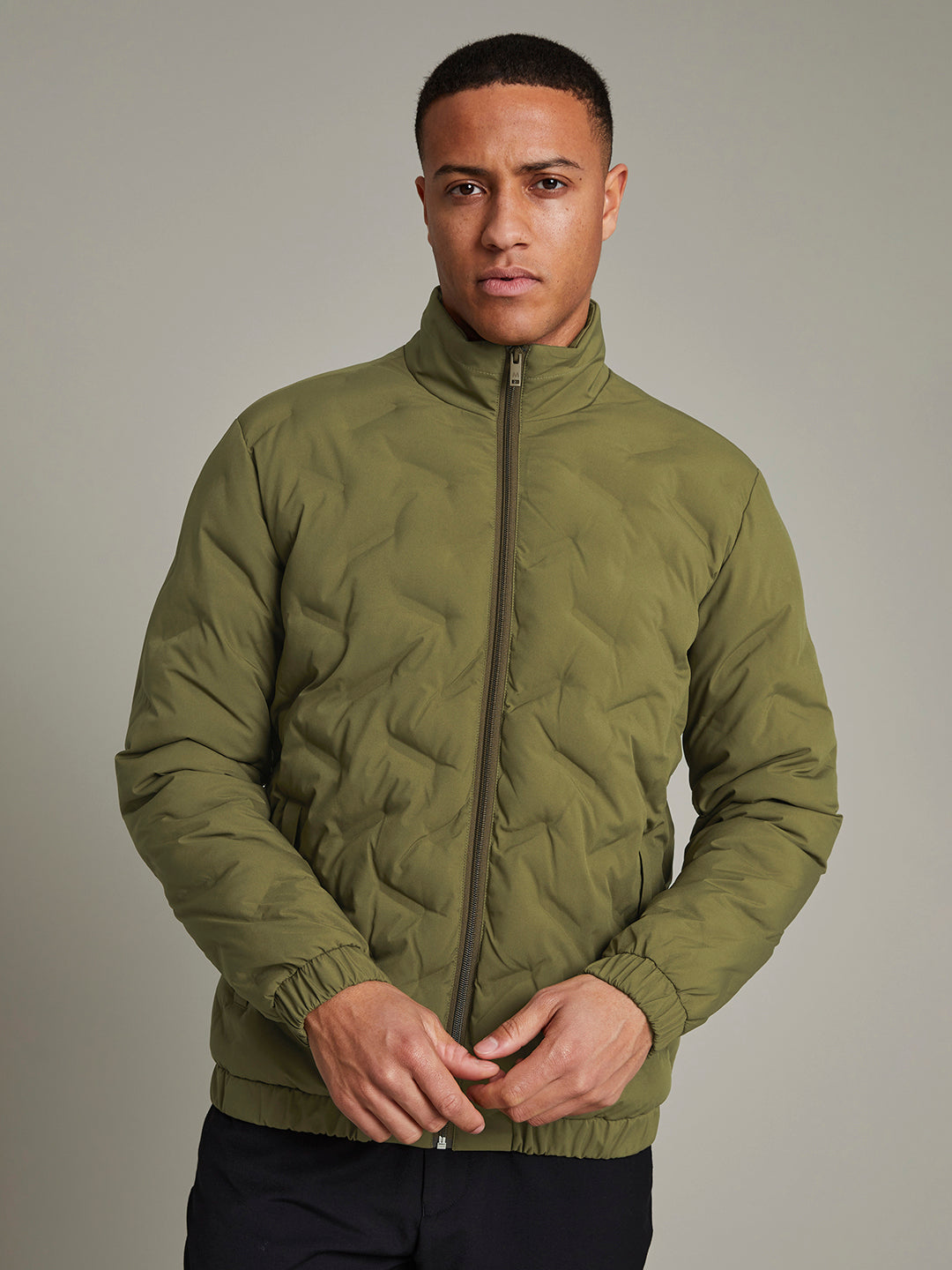 Matinique Men Olive Solid Jacket