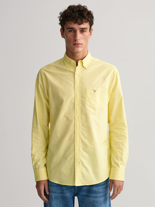 Gant Yellow Oxford Regular Fit Shirt