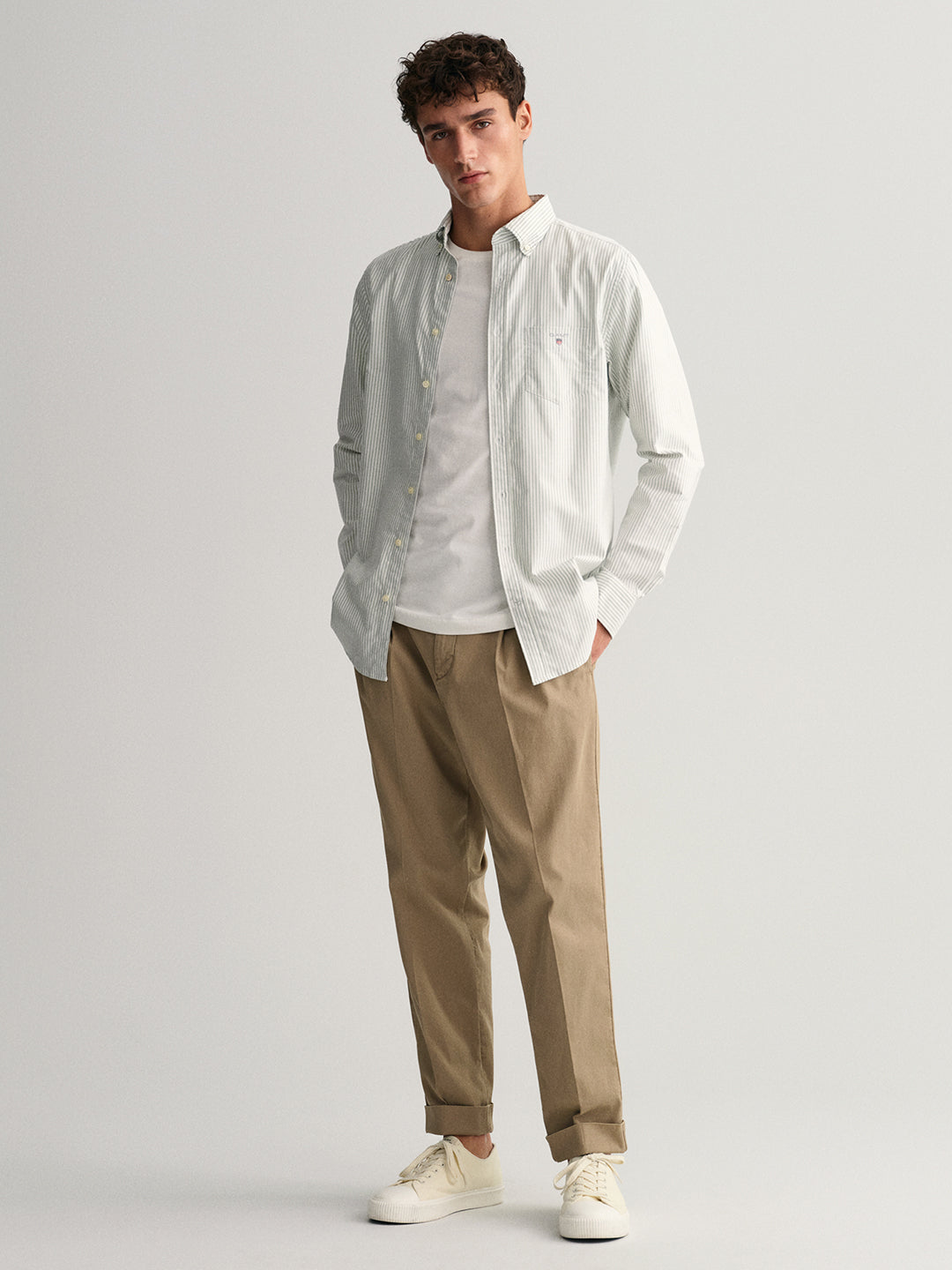 Gant Men Comfort Striped Cotton Casual Shirt