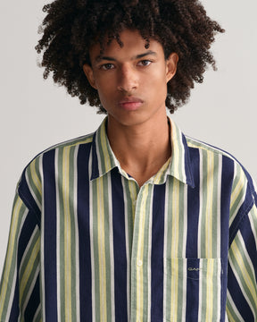 Gant Men Blue Classic Striped Casual Shirt
