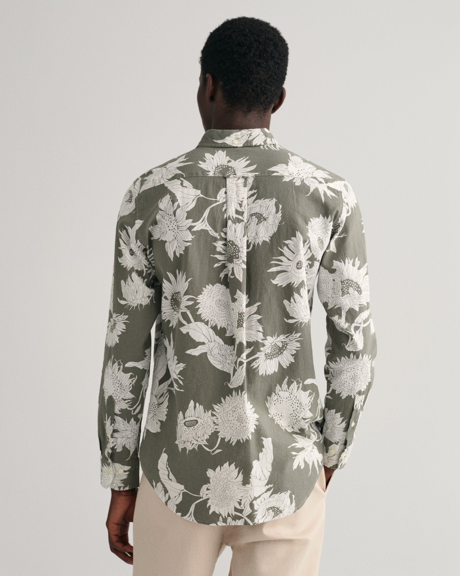 Gant Classic Floral Printed Button Down Collar Cotton Linen Casual Shirt