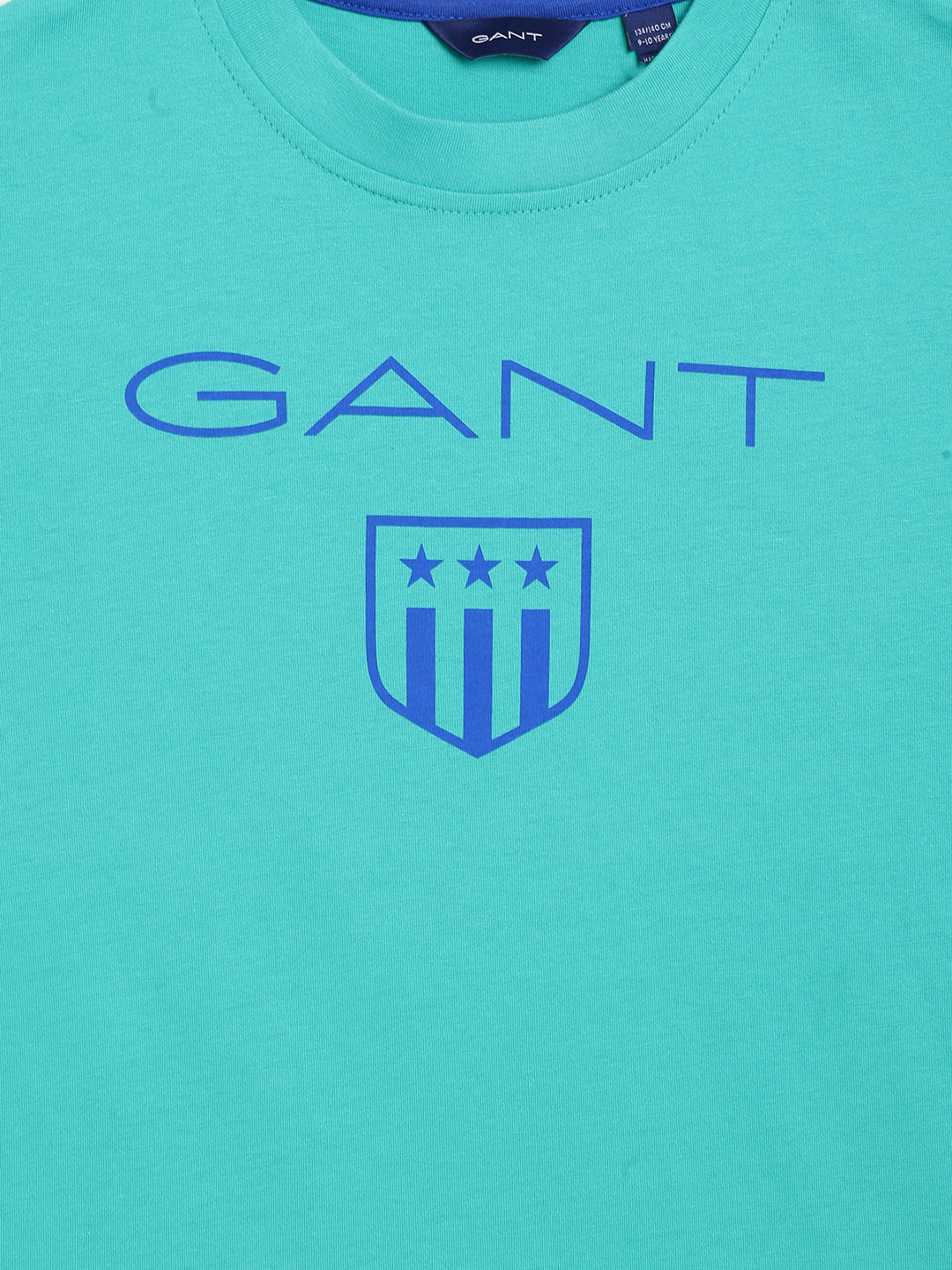 Gant Boys Green Brand Logo Printed Cotton T-shirt
