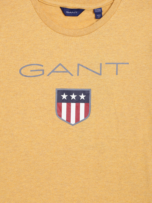 Gant Kids Yellow Logo Regular Fit T-Shirt