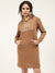 Gant Brown Cotton Jumper Dress