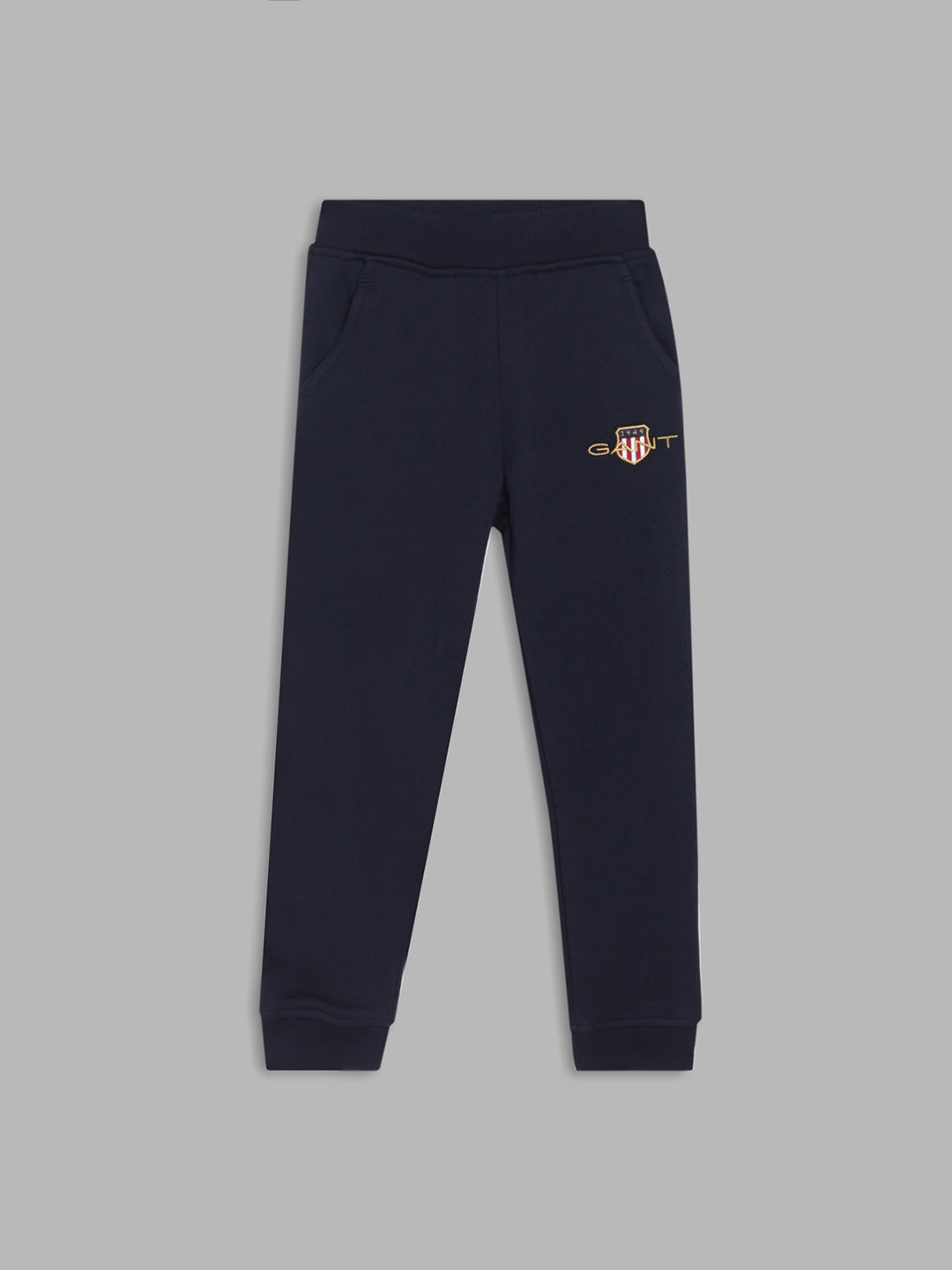 Gant Boys Navy Blue Solid Sweatpant