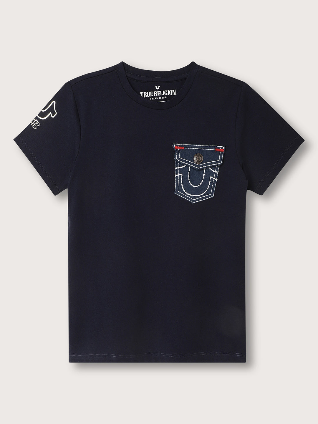True Religion Kids Navy Regular Fit T-Shirt