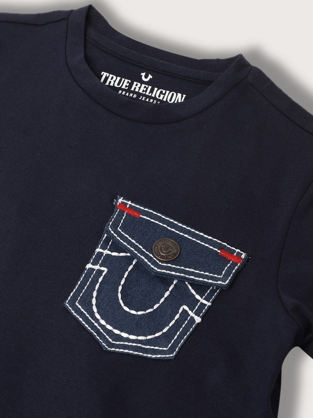 True Religion Kids Navy Regular Fit T-Shirt