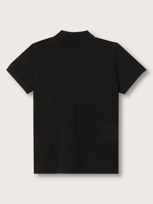 True Religion Kids Black Regular Fit Polo T-Shirt
