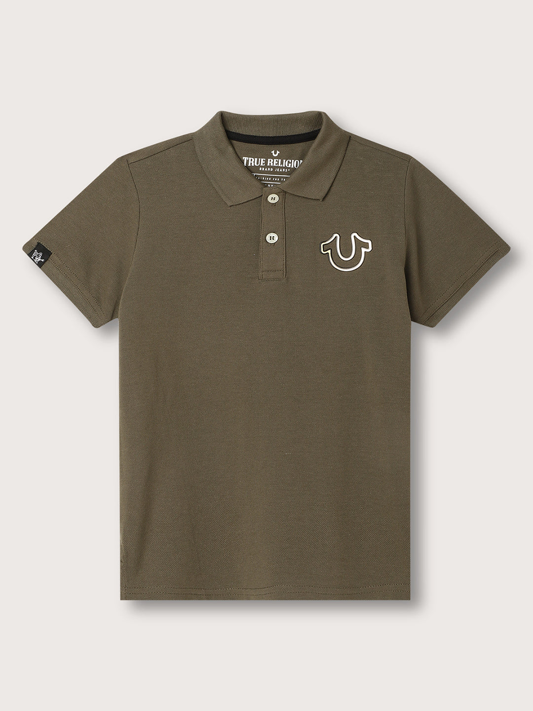 True Religion Kids Olive Regular Fit Polo T-Shirt