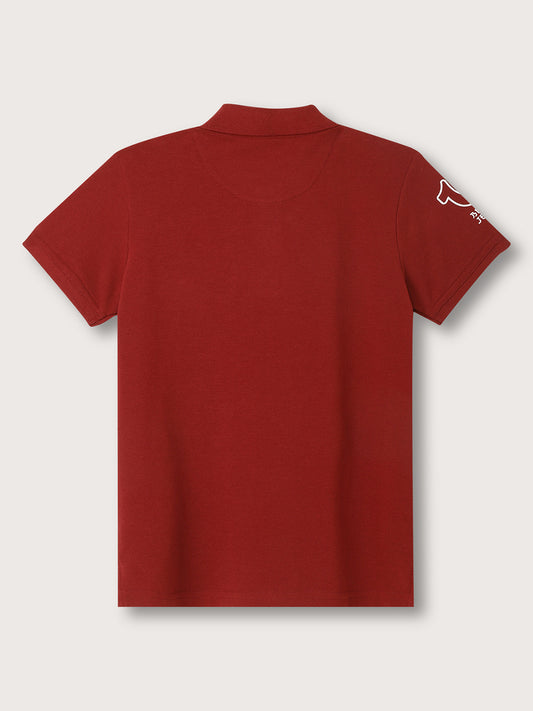 True Religion Kids Wine Regular Fit Polo T-Shirt