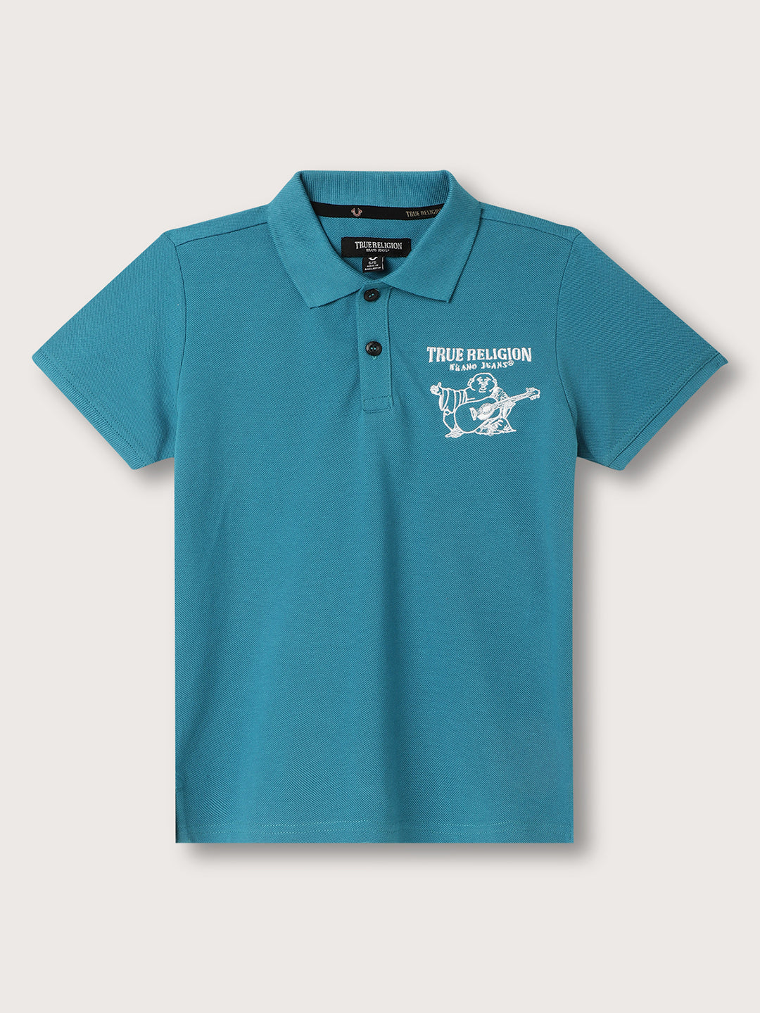 True Religion Kids Teal Regular Fit Polo T-Shirt