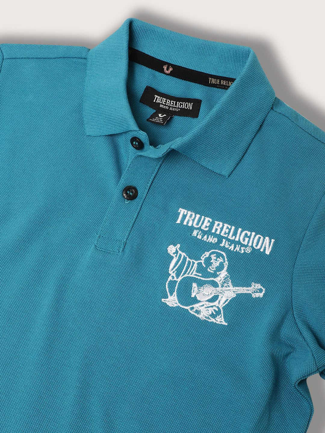 True Religion Kids Teal Regular Fit Polo T-Shirt
