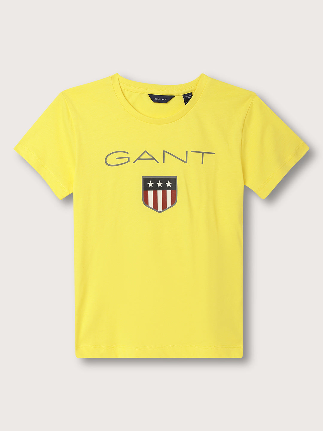 Gant Boys Typography Printed Round Neck Cotton T-shirt