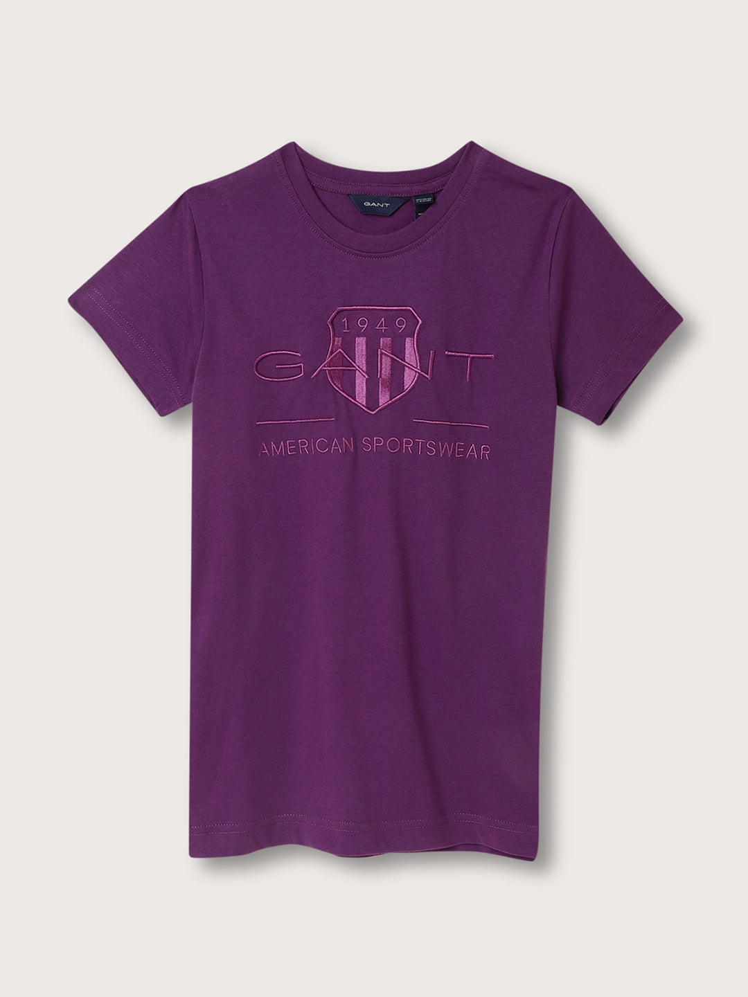 Gant Kids Purple Logo Relaxed Fit T-Shirt