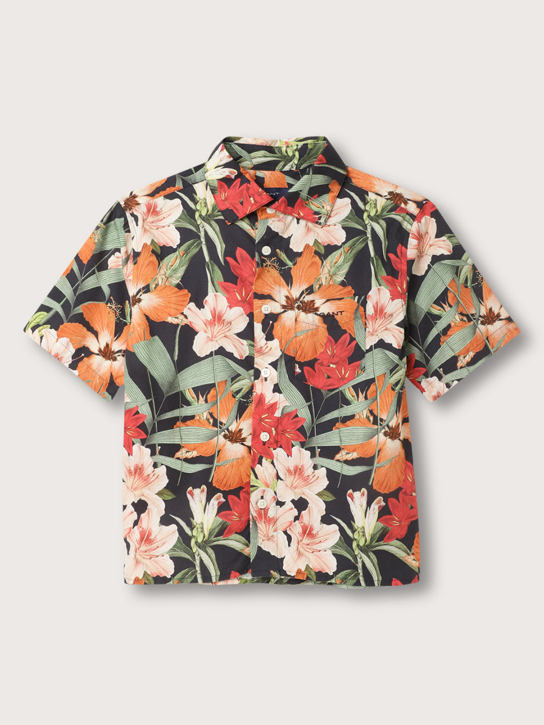 Gant Kids Navy Floral Relaxed Fit Shirt