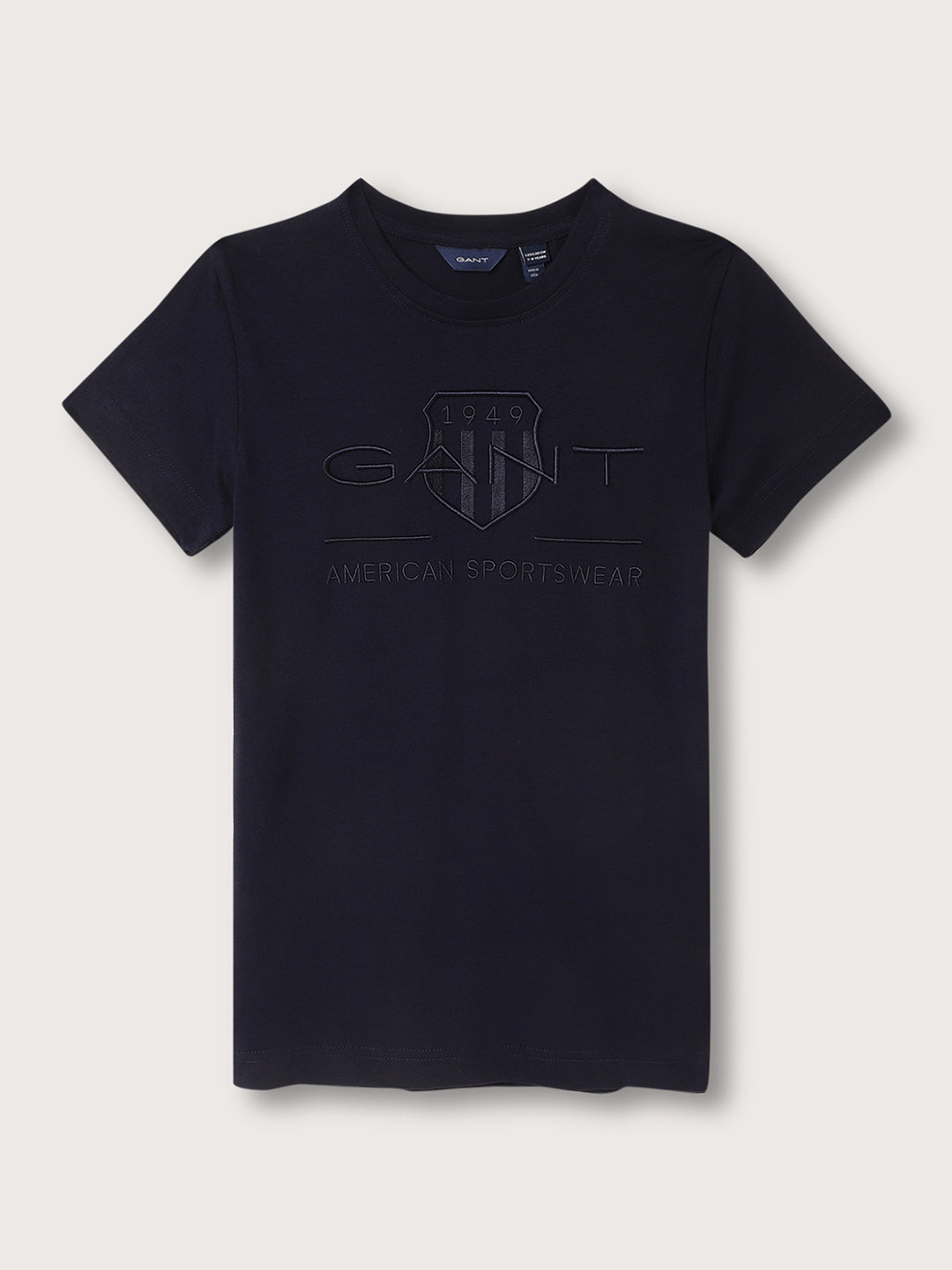 Gant Boys Typography Embroidered Cotton T-shirt