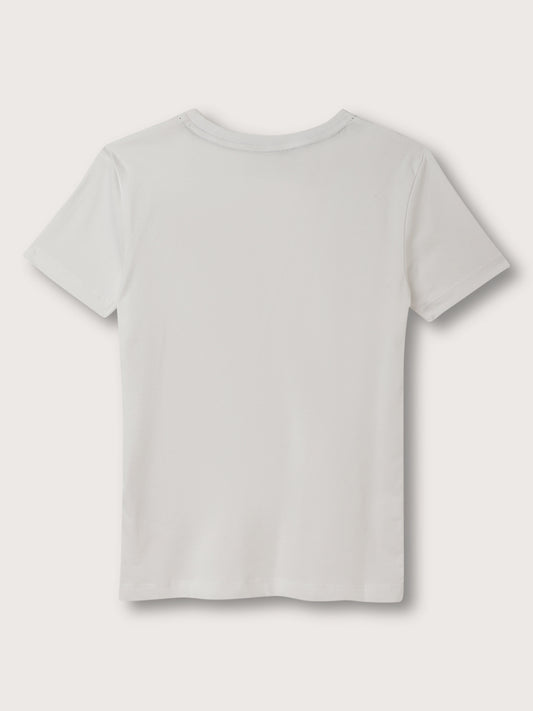 Gant Kids White Regular Fit T-Shirt