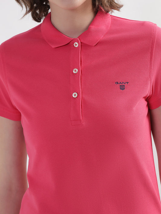 Gant Pink Regular Fit Polo T-Shirt