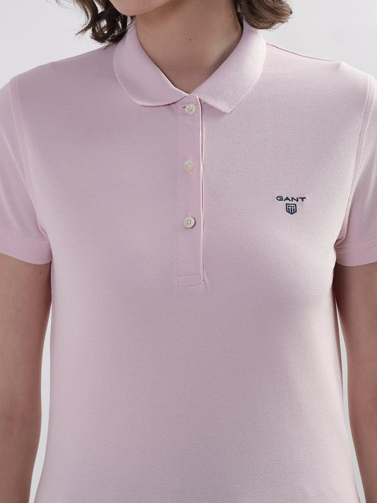 Gant Pink Regular Fit Polo T-Shirt