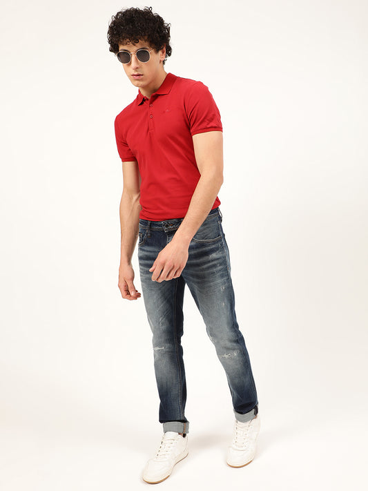 Antony Morato Red 5043 Slim Fit Polo T-Shirt