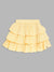 Blue Giraffe Girls Yellow Striped Regular Fit Skirt