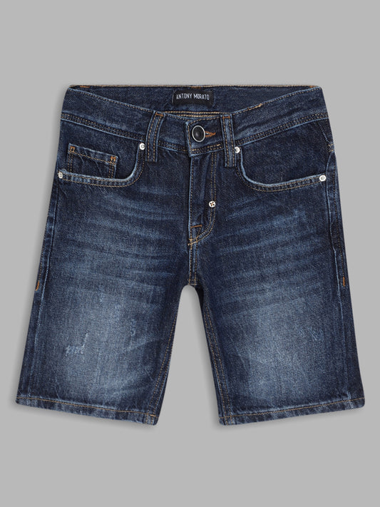 Antony Morato Boys Washed Slim Fit Denim Shorts