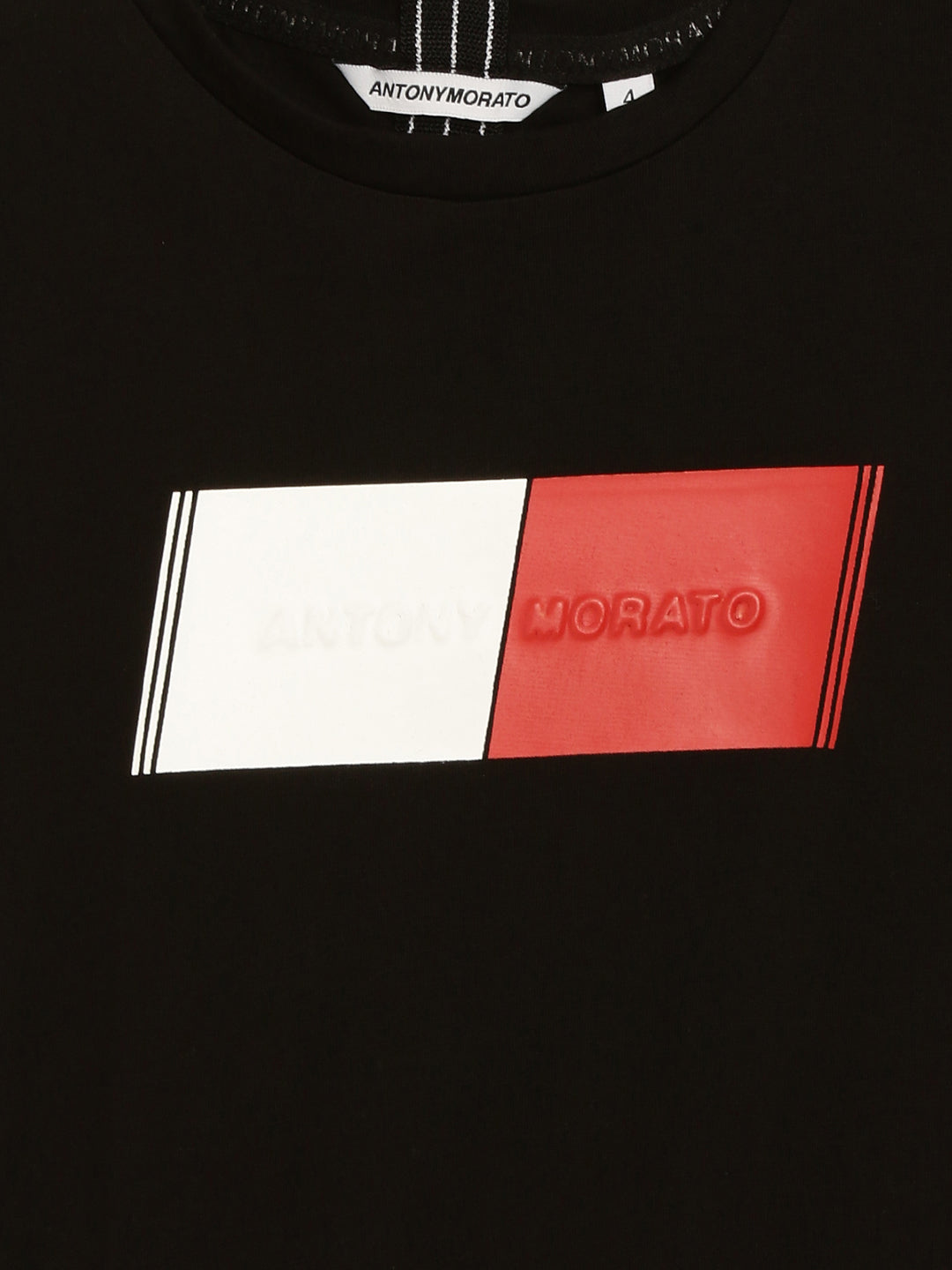 Antony Morato Kids Black Logo Regular Fit T-Shirt