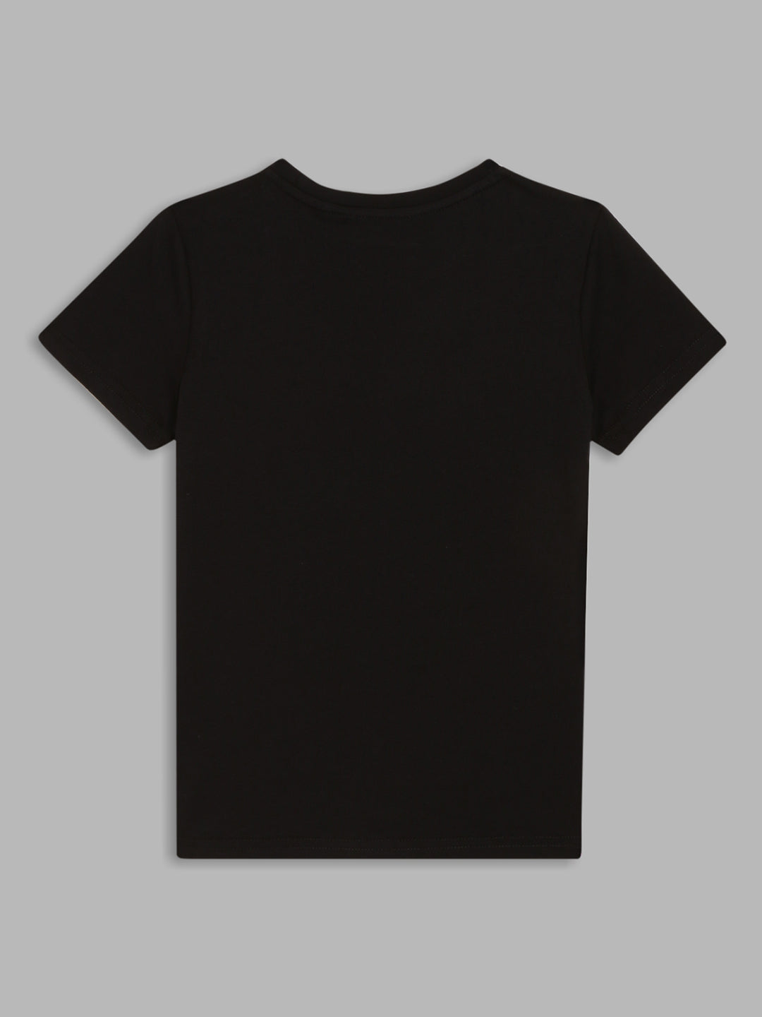 Antony Morato Boys Black  Navy Blue Printed Applique Pure Cotton T-shirt