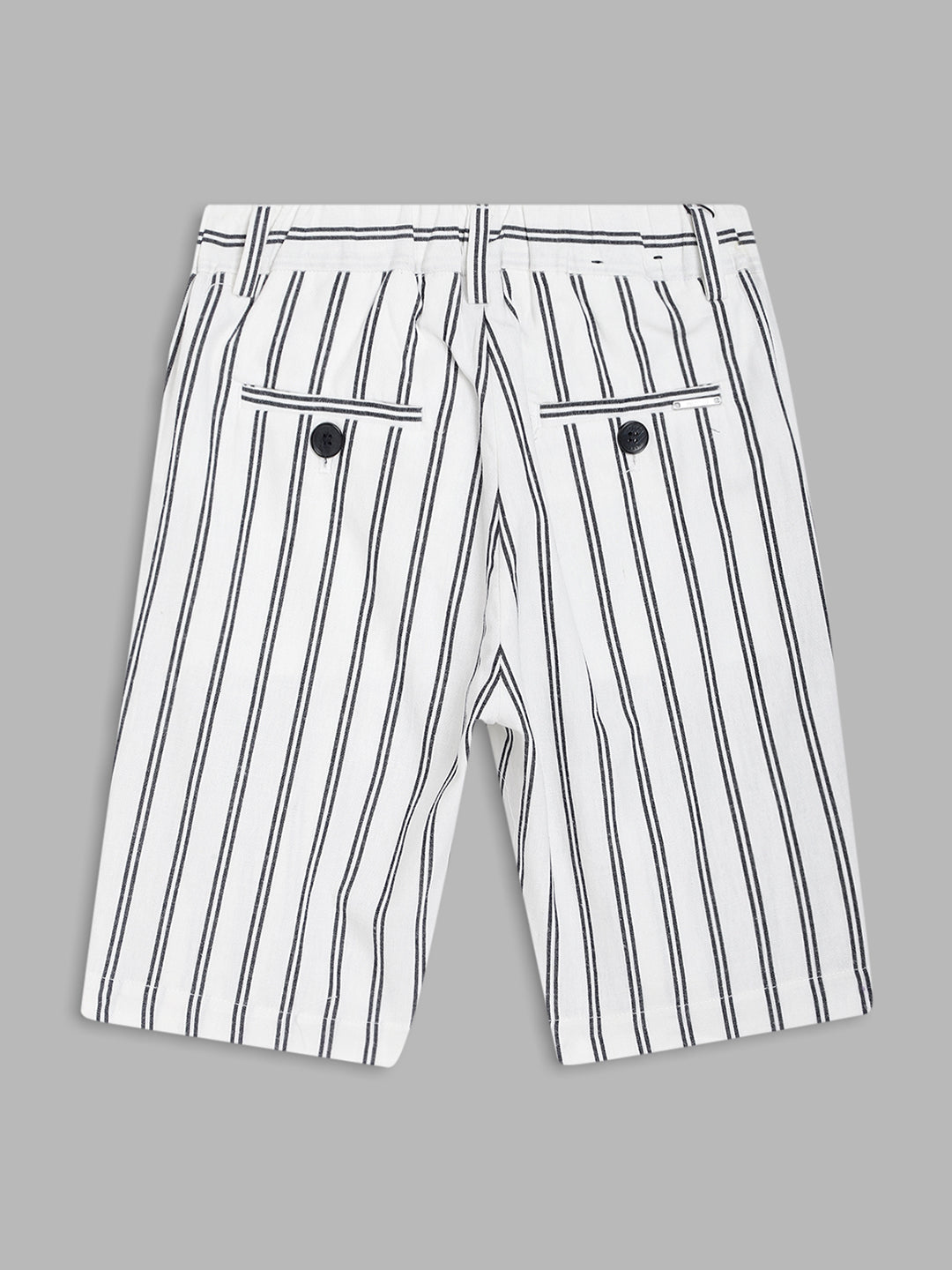Antony Morato Boys Striped Mid-Rise Regular Shorts